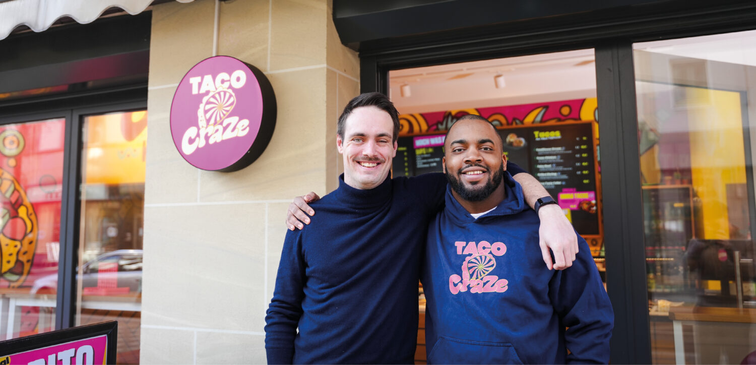 Taco Craze-Gründer Niclas Janus (l.) und Quency de Leon Roa
