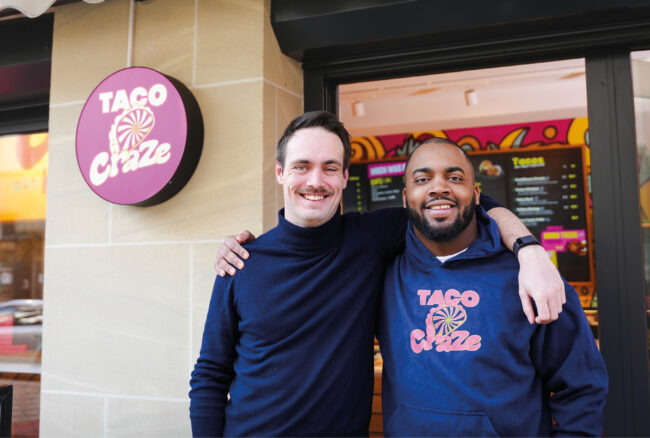 Taco Craze-Gründer Niclas Janus (l.) und Quency de Leon Roa
