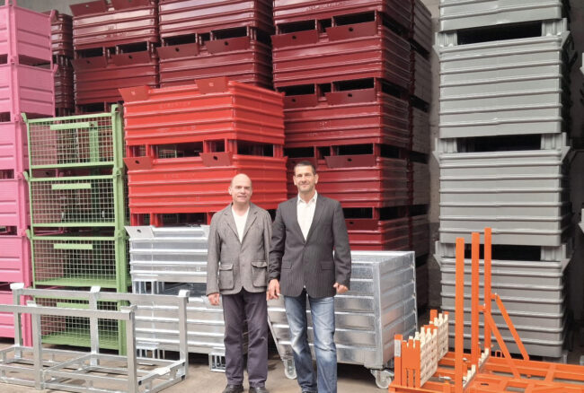 (v. l.) CEO Jürgen Iske und Verkaufsleiter Christoph Käuser